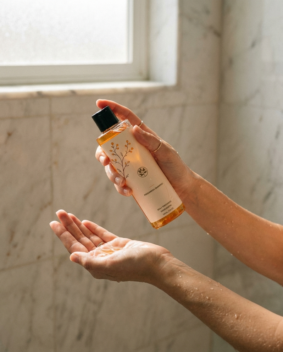 Shampoing au kaki